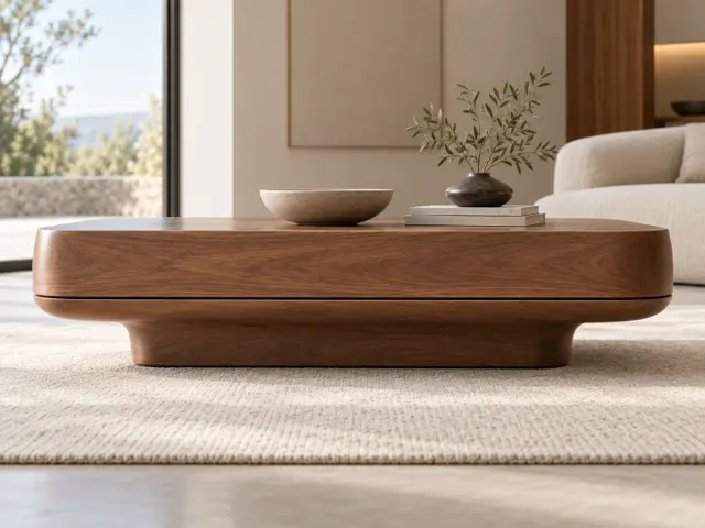Forma - Walnut Coffee Table + free plans and cut sheets, picture 2 of 6