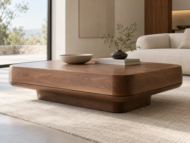 Forma - Walnut Coffee Table + free plans and cut sheets, picture 1 of 6